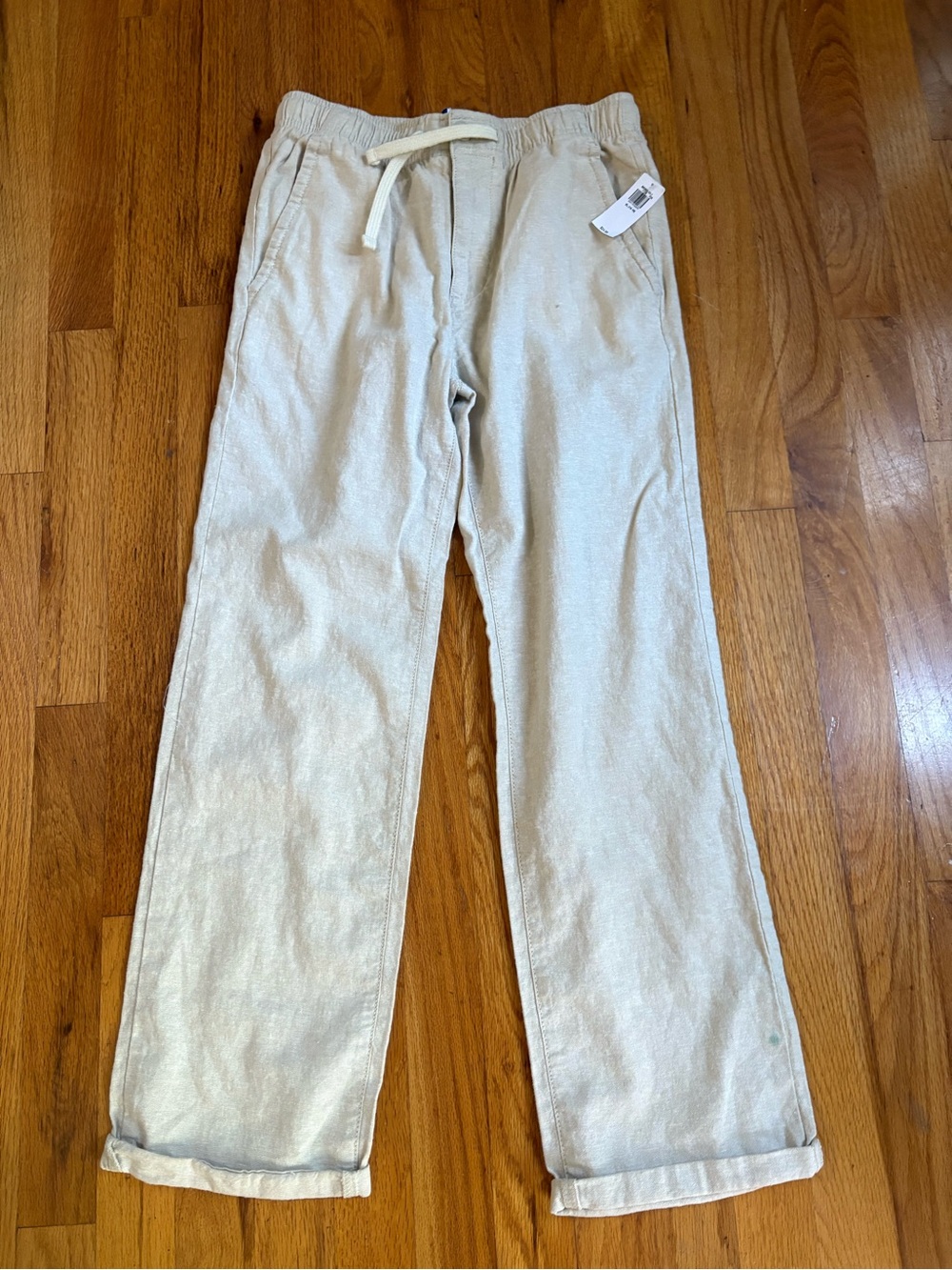 Old Navy Beige Elastic Waist Drawstring Pants